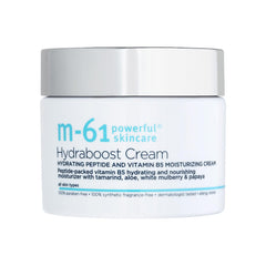 m-61 hidraboost crema, tarro frontal, hidratación intensa para piel seca.