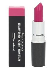 MAC Barra de Labios Retro Matte 705 Flat Out Fabulous, aplicación suave para color intenso.