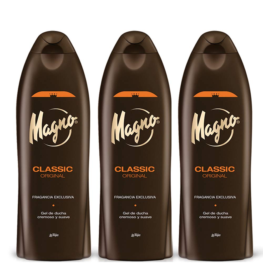 Magno gel de ducha: botellas visibles para un ritual suave y fragante.