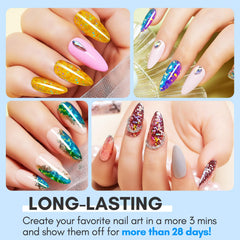 Makartt gel de foil: resina natural y adhesión fuerte para un acabado estable.