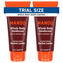 Desodorante Mando crema invisible en viaje para uso diario.