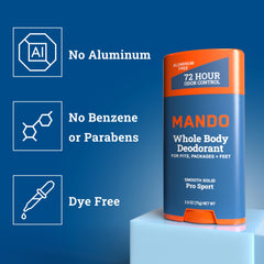 Mando gel limpiador corporal acidificado para ducha fresca y suave.