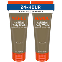 Mando Odor Shield, botella dosificada para control del olor durante el día