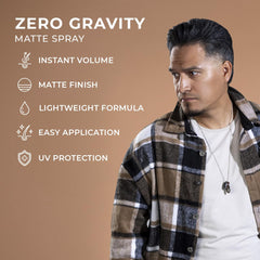 MANE TAME Zero-Gravity Spray acabado mate para un estilo moderno y sofisticado