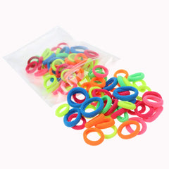 Manipepe gomas pelo neon, duraderas y fáciles de quitar, para coletas seguras durante el día.