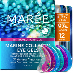MAREE parches para ojos gel refrescante para disminuir la hinchazón