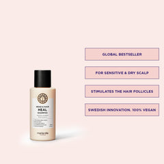 Maria Nila Head & Hair Heal, hoja de aloe vera para hidratación suave.