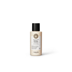 Maria Nila Head & Hair Heal, botella frontal para cabello limpio y cuero cabelludo equilibrado.