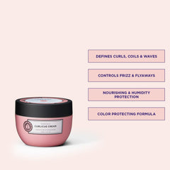Maria Nila Curlicue Cream, rizos definidos con forma natural.