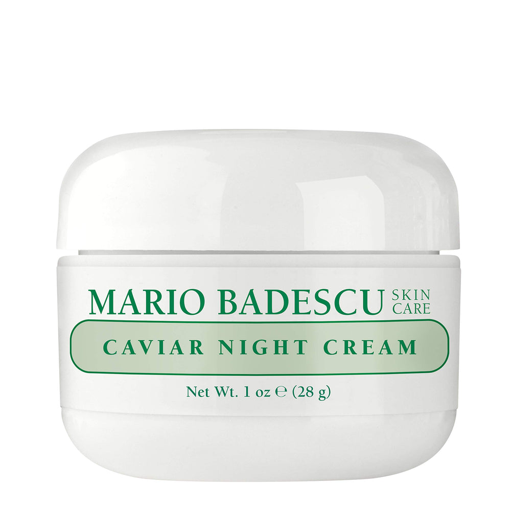 Mario Badescu Crema de Noche Caviar en frasco, hidratación profunda para piel seca