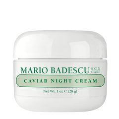 Mario Badescu Crema de Noche Caviar en frasco, hidratación profunda para piel seca
