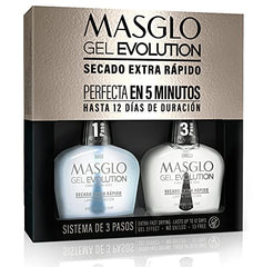 Masglo Gel Evolution, acabado brillante profesional sin necesidad de lámpara.
