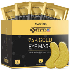Maskiss parches ojos 24k oro, hidratación profunda para la zona ocular
