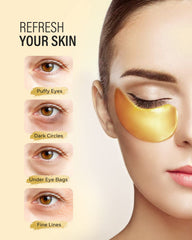 Maskiss parches ojos colágeno, mejora la estructura de la mirada