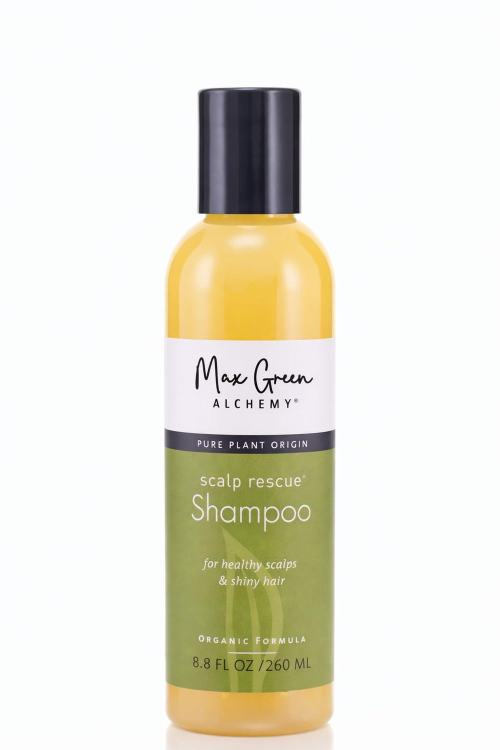 Max Green Alchemy Champú Vegano en botella, fórmula orgánica para todo tipo de cabello.