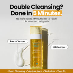 MAXCLINIC PuriteaToc: textura de aceite que se emulsiona en espuma.