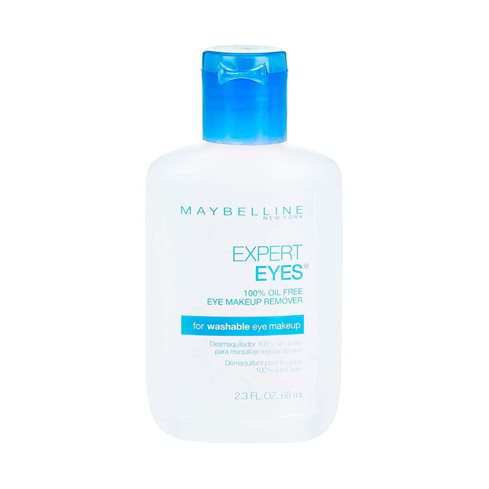 Maybelline Expert Eyes desmaquillante ojos sin aceite, ideal para piel sensible y rutina rápida.