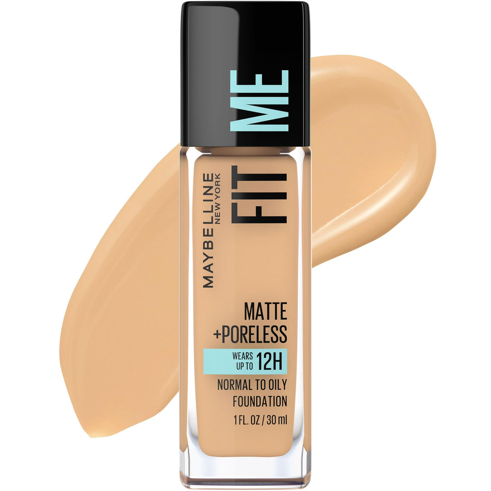 Maybelline Fit Me Matte + Poreless en bote con acabado mate natural y tono Rich Tan