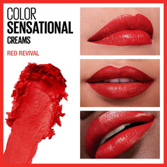 MAYBELLINE Labial de larga duración ofrece color duradero sin retoques.