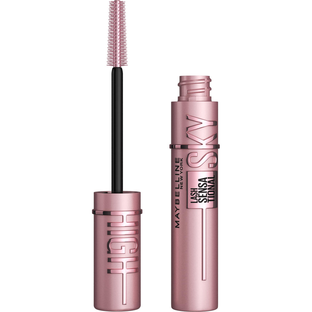 Maybelline Lash Sensational Sky High, botella frontal, look definido y llamativo.