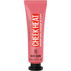 Maybelline rubor en gel-crema, aplicación suave y acabado luminoso para un look natural.