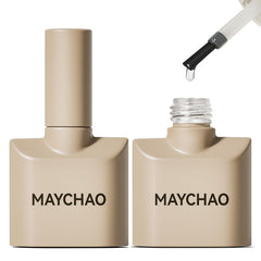 MAYCHAO capa base de gel transparente para una base duradera.