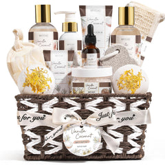 Mayicivo cesta-regalo-spa-vanilla-coco: regalo elegante para relajación en casa.