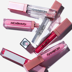 MCoBeauty Lip Lights Shine Gloss con espejo integrado para retoques rápidos