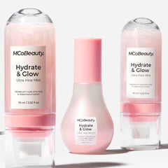 MCoBeauty bruma con aloe y ácido hialurónico para hidratación ligera.