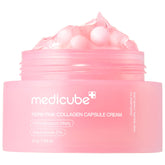 Medicube crema cápsula PDRN-DNA salmón, hidratación profunda para la piel.