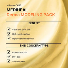 Mediheal Derma Modeling Pack Vitamina: polvo modelador para adherencia uniforme.