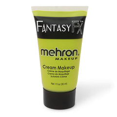 Mehron Ogre Verde: pintura facial en tubo de 1 oz para aplicación precisa.