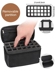 Meiiy bolsa con compartimentos para labios, mantiene el maquillaje ordenado y a mano