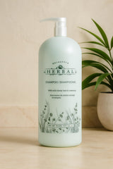 Melaleuca Champú Herbal en envase familiar de 32 oz, listo para uso diario.