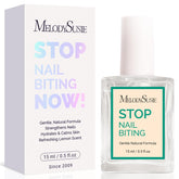 Tratamiento MelodySusie de 15ML para mordida de uñas, vista de la botella.