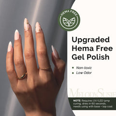 Aplicación suave de MelodySusie gel en uñas para acabado liso