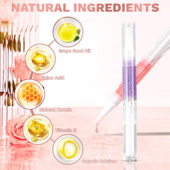 Meschett Cuticle Oil Pen diseño en bolígrafo facilita la aplicación.