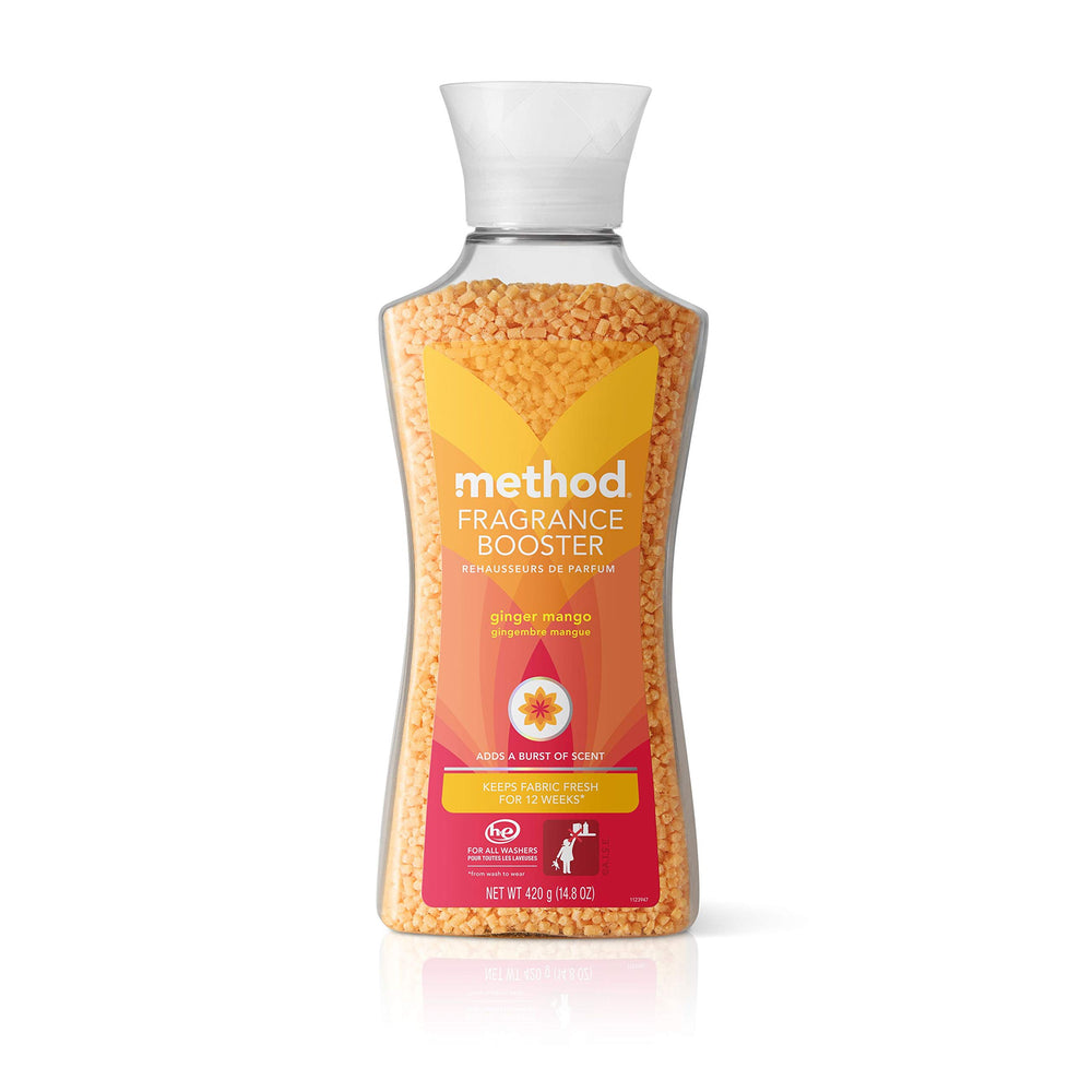Method: botella de impulsor de fragancia jengibre mango para ropa con aroma duradero.