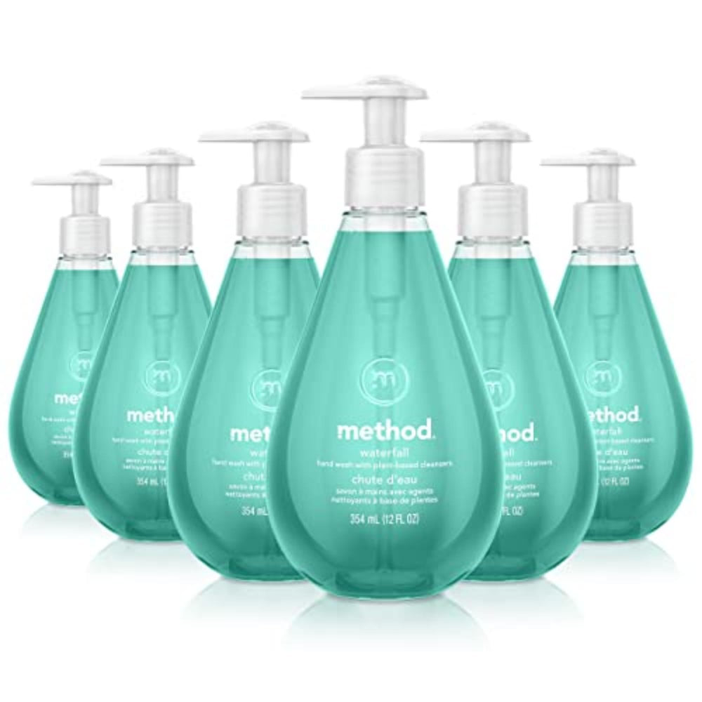 Jabón de manos Method Cascada, botella de 12 oz, aroma fresco y duradero.