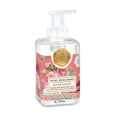 Michel Design Works Jabón de Manos Espumoso Peonía Sonrojada, aroma floral suave.