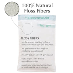 MicrodermaMitt exfoliación para ducha, limpieza profunda suave durante la rutina.