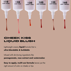 Uso en labios Milani Cheek Kiss para un look multiuso.
