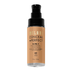 Milani Conceal + Perfect 2 en 1, cubre ojeras y rojeces con acabado discreto