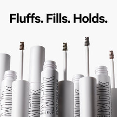 Milk Makeup KUSH Fiber Brow Gel fibras engrosadoras, efecto volumen suave