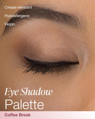 Tonos nude de Mineral Fusion Coffee Break para base suave de ojos.