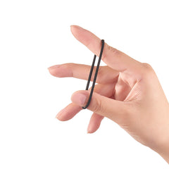 Minihope 50 ligas negras 2 mm ideales para peinados diarios