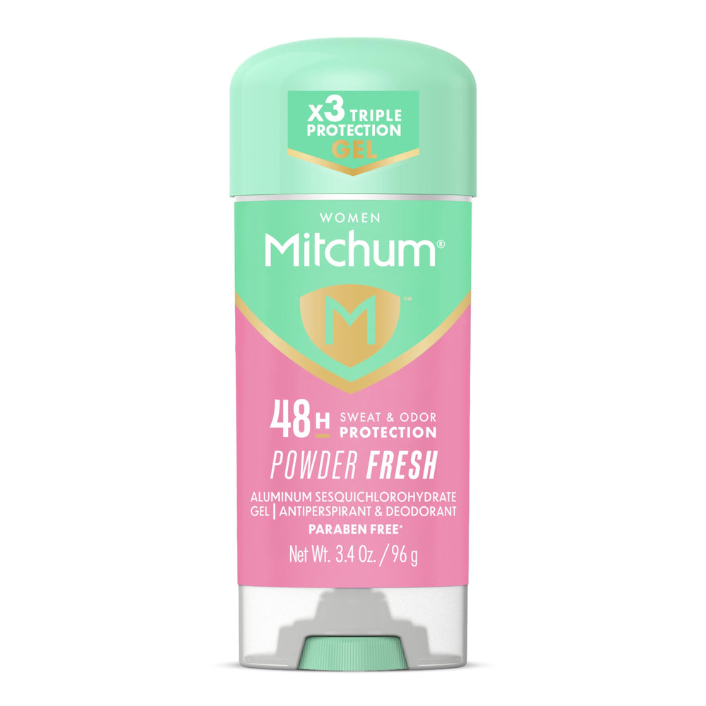 Mitchum Desodorante en Gel para Mujer Polvo Fresco: protección duradera y sensación suave.