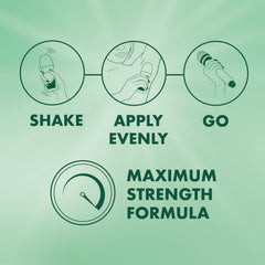 Protección duradera antiperspirante Mitchum Roll-On sin fragancia.