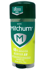Mitchum gel textura primer plano, aplicación suave y rápida.
