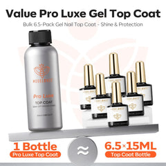 Modelones capa superior de gel brillo espejo para acabado duradero